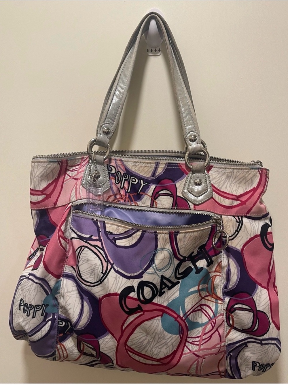 Coach poppy tote bag